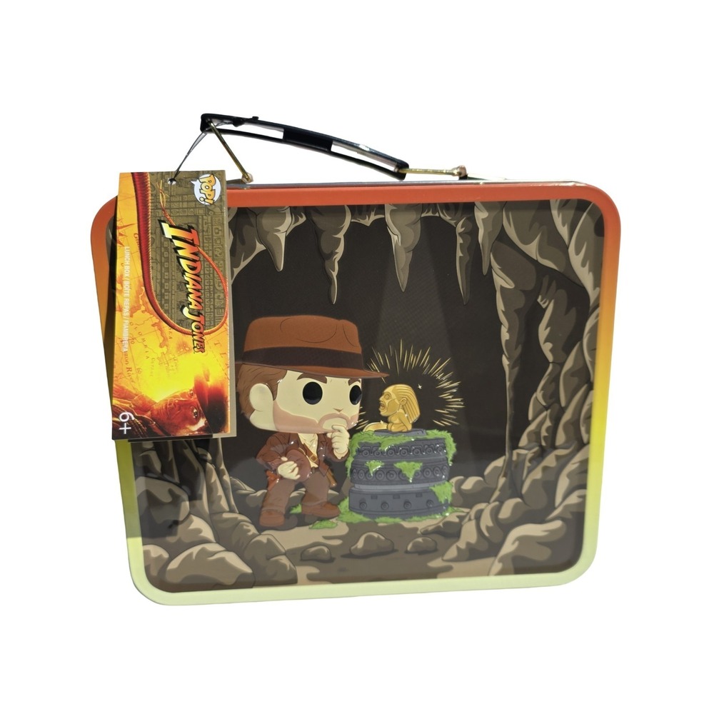 FUNKO‎ POP Lunch Box Unisex One Size Multicolor New Indiana Jones Metal Tin
